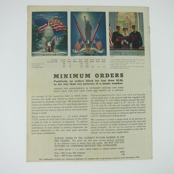 Joseph Hoover & Sons Company Philadelphia Art Reproductions Catalog Vintage 1944 - Picture 5 of 12